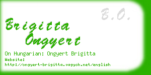 brigitta ongyert business card